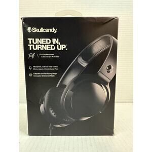 Skullcandy Riff Wired On Ear Headphones with Mic Black